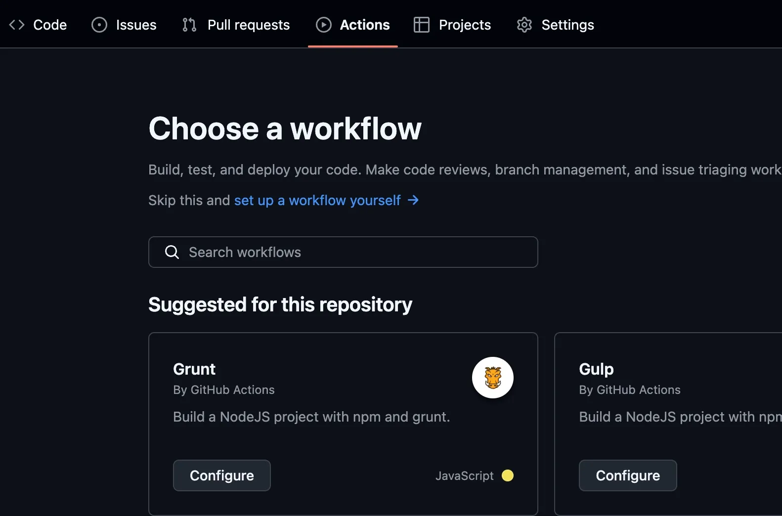 Create a Github Action
