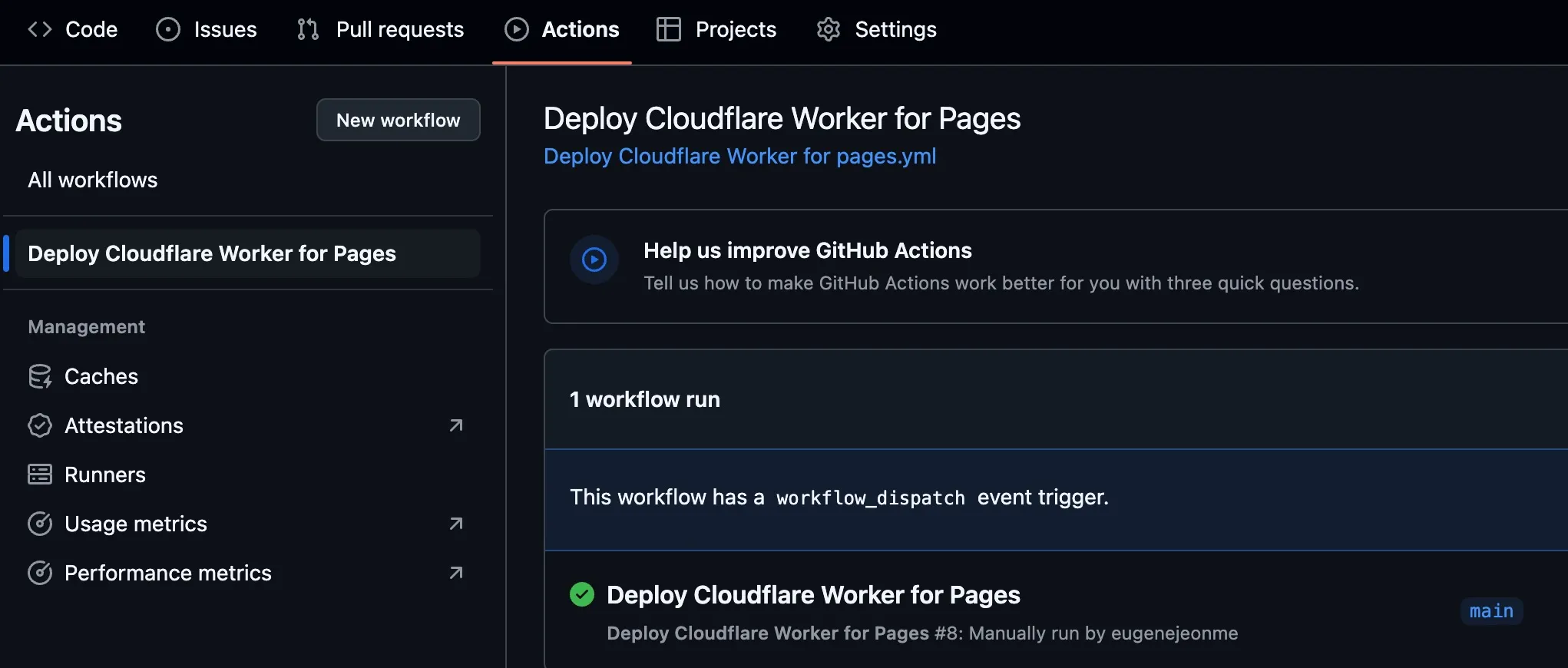 Github Action을 이용해서 CloudFlare Pages 배포, CI/CD 만들기